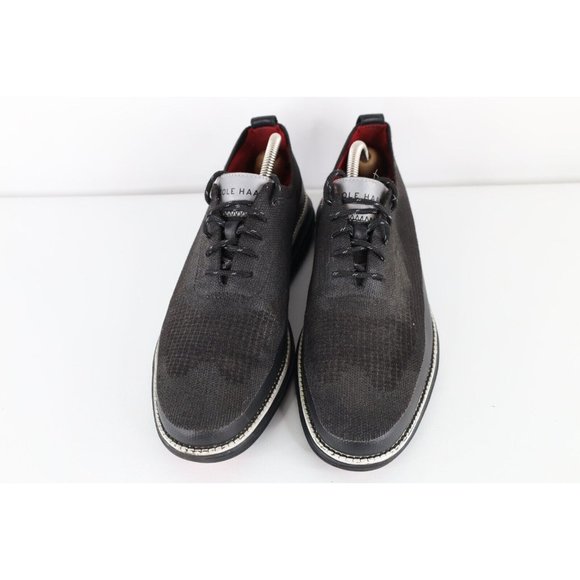 Cole Haan Mens 9.5 Original Grand Stitchlite Reflective Wingtips Shoes Black main image 5